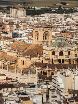 Granada y su catedral vistas desde la Alhambra